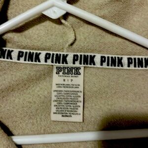 PINK brand soft hoodie. S/P great condition. Warm. Has a zipper the neckline.